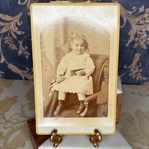 Antique Sepia-Toned Child with Book Portrait Lexington, KY